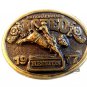 Vintage 1977 National Rodeo Hesston Belt Buckle