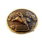 Vintage 1977 National Rodeo Hesston Belt Buckle