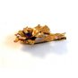 Vintage Gold Tone & Blue Stone Flower Brooch
