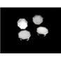 Art Deco Silvertone Mother of Pearl Cufflinks Bear Wilde KUM-A-PART 102714p
