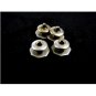 Art Deco Silvertone Mother of Pearl Cufflinks Bear Wilde KUM-A-PART 102714p