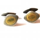 Antique Silver & Gold Tone Signed Marathon Cufflinks