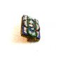 Vintage Gold Tone Italian Ultra Fine Micro Mosaic Brooch 11112013cg
