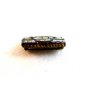 Vintage Gold Tone Italian Ultra Fine Micro Mosaic Brooch 11112013cg