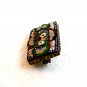 Vintage Gold Tone Italian Ultra Fine Micro Mosaic Brooch 11112013cg