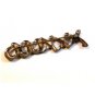 Vintage Silver Tone Hugs & Kisses Brooch