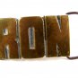 1970's RON Solid Brass Belt Buckle by AMINCO