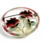 1950's Lucite Rose Flower Brooch 72514