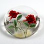 1950's Lucite Rose Flower Brooch 72514
