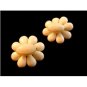 Vintage Hattie Carnegie White Clip On Earrings