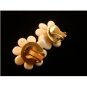 Vintage Hattie Carnegie White Clip On Earrings