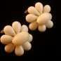 Vintage Hattie Carnegie White Clip On Earrings