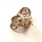 Vintage Sterling Silver Filigree Butterfly Pin Brooch