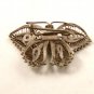 Vintage Sterling Silver Filigree Butterfly Pin Brooch