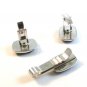 Vintage Silver Tone & Hematite Cufflinks  & Tie Clasp