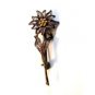 Vintage 800 Silver Flower Brooch Signed BB