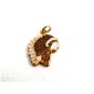 1960's Indian Chief Headress School Mascot ??? Enameled Charm 61314