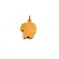 1960's Indian Chief Headress School Mascot ??? Enameled Charm 61314
