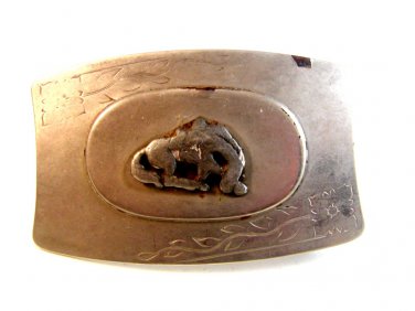 Vintage Bowing Horse Western Cowboy Belt Buckle