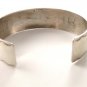 Vintage Native American Sterling Silver Coral Cuff Bracelet