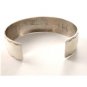 Vintage Native American Sterling Silver Coral Cuff Bracelet
