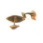 Vintage Victorian Gold Tone & Gold Stone Cufflinks