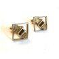 Vintage Gold Tone & Golden Topaz Cufflinks