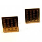 Vintage Gold Tone Cufflinks by Swank
