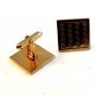 Vintage Gold Tone Cufflinks by Swank
