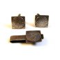 Vintage Mexican Sterling Silver Aztec Calender Cufflinks & Tie Clasp by Los Cast