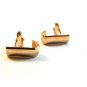 Vintage Unusual Gold Tone Cufflinks Signed Swank
