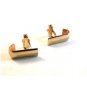 Vintage Unusual Gold Tone Cufflinks Signed Swank
