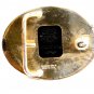 Western Heavy Silver Plate on Jewelers Bronze Belt Buckle by Crumrine #2