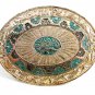 Western Heavy Silver Plate on Jewelers Bronze Belt Buckle by Crumrine #2