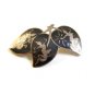 Vintage Siam Sterling Niello Dancing Lady Leaf Brooch