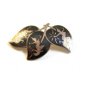 Vintage Siam Sterling Niello Dancing Lady Leaf Brooch