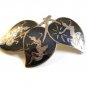 Vintage Siam Sterling Niello Dancing Lady Leaf Brooch