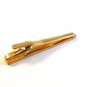 Vintage Gold Tone & Diamond Chip Tie Clasp