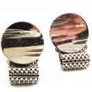 1970's Silvertone Wrap Around Cufflinks