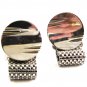 1970's Silvertone Wrap Around Cufflinks
