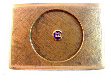 Vintage Gold Tone Fraternal Enameled Belt Buckle