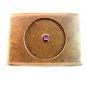 Vintage Gold Tone Fraternal Enameled Belt Buckle