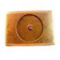 Vintage Gold Tone Fraternal Enameled Belt Buckle