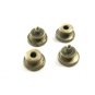 True Vintage Deco Silvertone & Pink Snap Link Cufflinks Unmarked 101014
