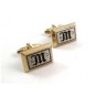 Multi Tone Initial Letter M Cufflinks 04212014 by Hickok USA