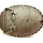 Western Cowboy Silvertone & Red Long Horn Belt Buckle #102113