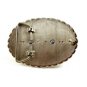 Western Cowboy Silvertone & Red Long Horn Belt Buckle #102113