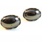 Vintage Silver Tone & Hematite Cufflinks