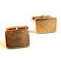 Vintage Gold Tone & Amber Cufflinks Signed Krementz