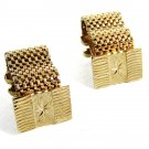 1970's Goldtone Wrap Around Cufflinks Unmarked 81814